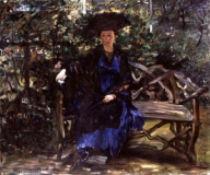 06-Impressionism-Corinth-Frau Else Kaumann auf der Gartenbank (1911).jpg